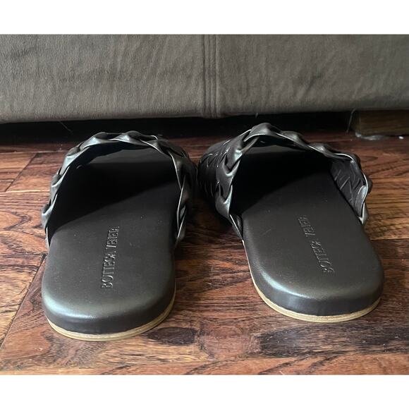 $1,195 NIB Bottega Brown Veneta Weave Cassette Leather Sandals Size 38(5) main image 9